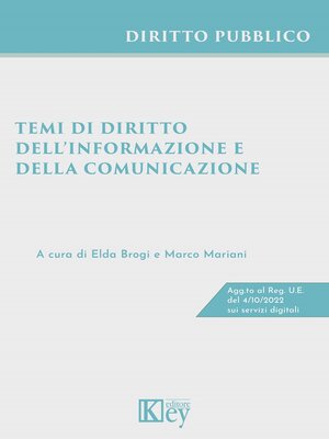 cover image of Temi di diritto dell'informazione e della comunicazione